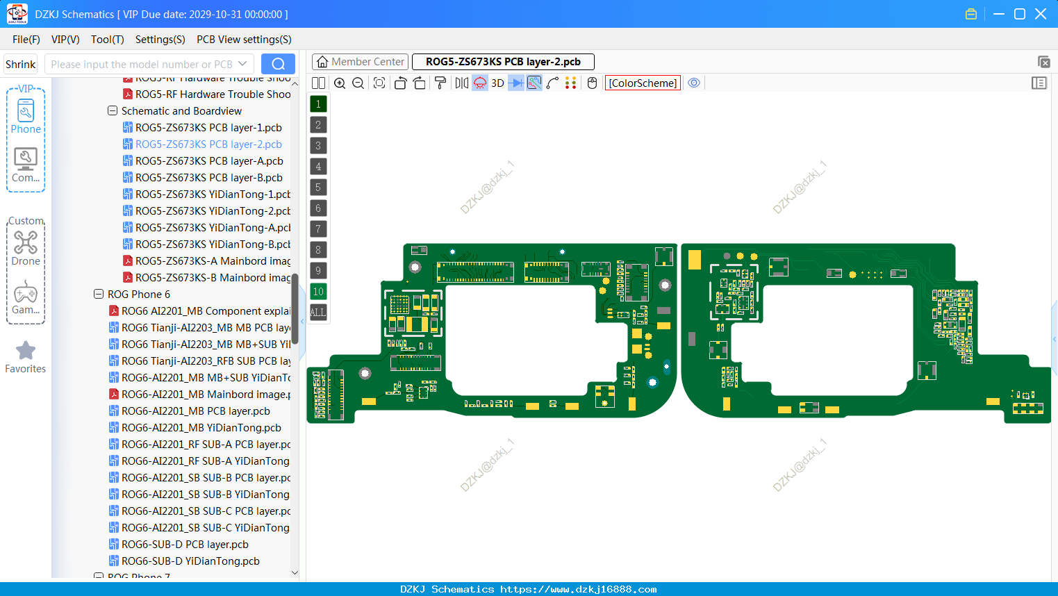 ASUS ROG5-ZS673KS PCB Layer-2